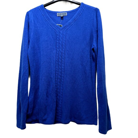 Karen Scott Sweaters - Women's Blue Sweater Size:XXL